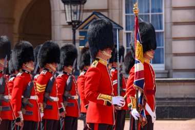 Ceremony of Changing the Guard on the forecourt of Buckingham Palace, London, United Kingdom clipart