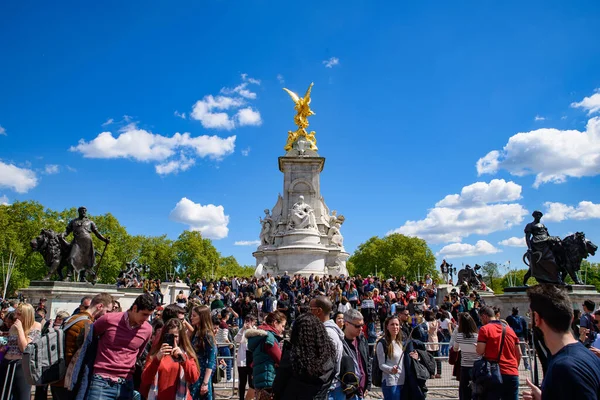 Victoria Memorial Monumento Reina Victoria Frente Palacio Buckingham — Foto de Stock