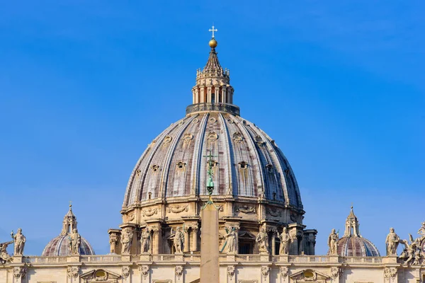 Dome Peter Basilica Vatican City Largest Church World — Stock fotografie