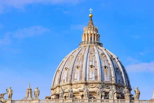 Dome Peter Basilica Vatican City Largest Church World — Stock fotografie