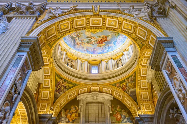 Intérieur Basilique Saint Pierre Cité Vatican Grande Église Monde — Photo