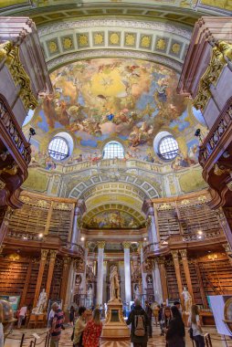 Viyana 'daki Avusturya Ulusal Kütüphanesi Ulusal Salonu, Viyana, Avusturya Ulusal Kütüphanesi.