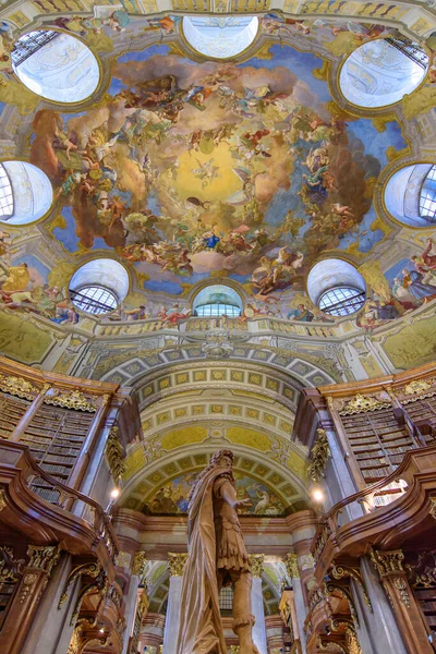 Nationalbibliothek Prunksaal 奥地利维也纳奥地利国家图书馆国家馆 — 图库照片