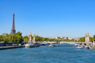 Pont Alexandre III, Paris, Fransa 'da Seine Nehri üzerinde bir kemer köprüsü.