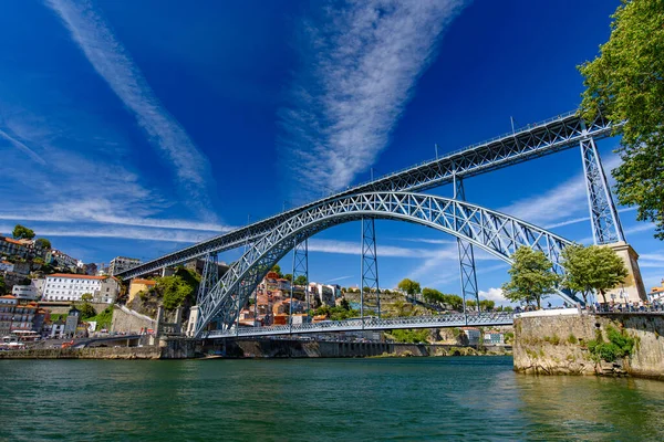Dom Luis Bridge Double Deck Bridge River Douro Porto Portugal — Stock Photo, Image