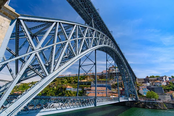 Ponte Dom Luis Uma Ponte Dois Andares Sobre Rio Douro — Fotografia de Stock