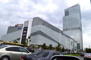 Almatı, Kazakistan Mart 2014. Konut kompleksi 