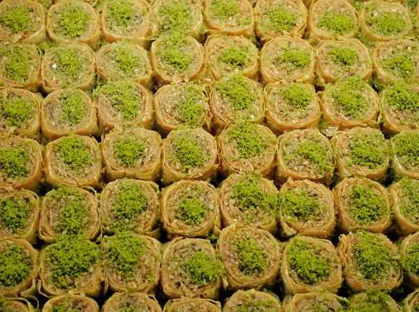 Dulce Jugosa Miel Azúcar Baklava Turca Postre Tradicional Turco Decorado — Foto de Stock