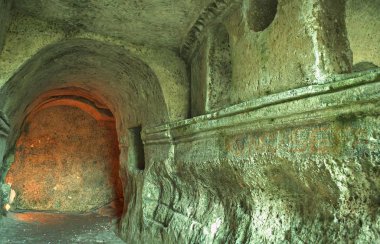 Türkiye, Kirklareli, Kiyikoy. Türkiye ve Bulgaristan sınırındaki Aziz Niklas Manastırı. 15. yüzyılda yapılmış bir Hristiyan tapınağı. UNESCO koruması altında.