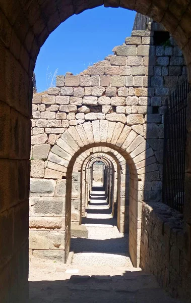 Turkiet Bergama Ruinerna Den Antika Grekiska Staden Pergamon Förstört Gamla — Stockfoto