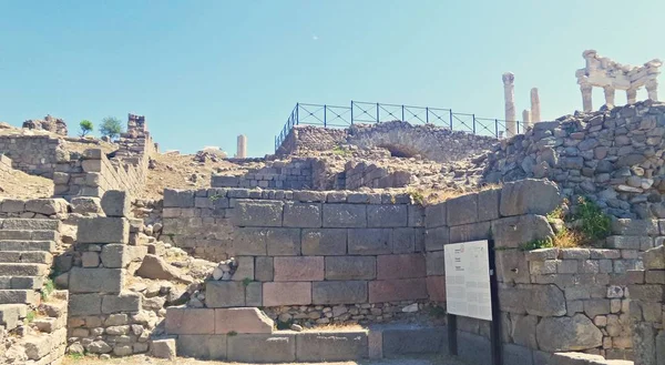 Turquie Bergama Ruines Ancienne Ville Grecque Pergame Vieille Ville Ruine — Photo