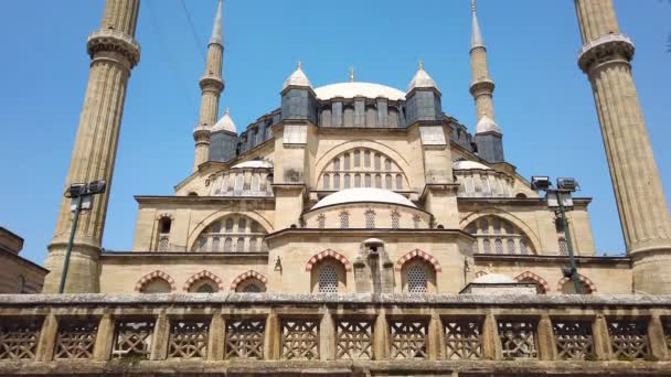 Süleyman Camii 'nin inşaatı. UNESCO dünya mirası sahası. — Stok video