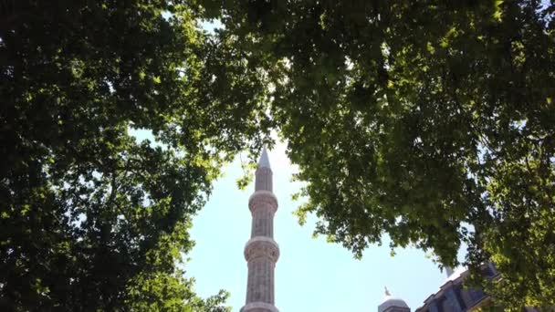 Bau der Sulaimaniye-Moschee. UNESCO-Weltkulturerbe. — Stockvideo