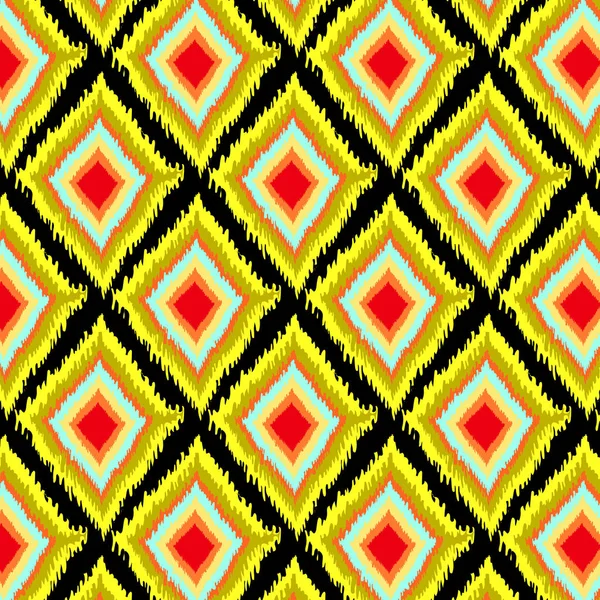 Dikişsiz desen geometrik Ikat arka plan deseni