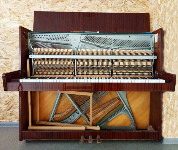 Klavier Sowjetischer Qualität Unmontierter Form Ohne Klappendeckel — Stockfoto
