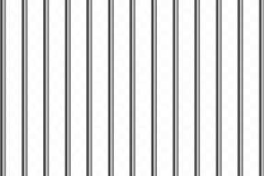 Gerçekçi metal hapishane Izgaralar. Saydam bir arka plan üzerinde izole. Thuster makine, demir hapishane cell.metallic ürün. Vektör halat