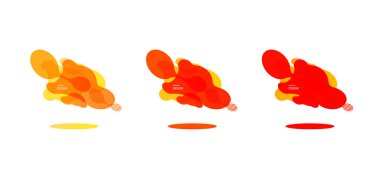 Akan sıvı şekillerle degrade geometrik afiş. Dinamik akışkan tasarım logo, broşür veya presentstion. Soyut vektör arka plan