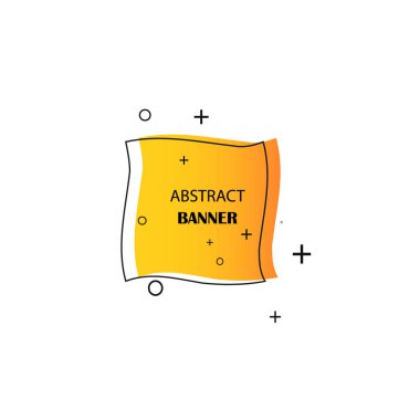 Geometrik afişler. Promosyon etiketleri. Reklam için vektör geometrik şekiller