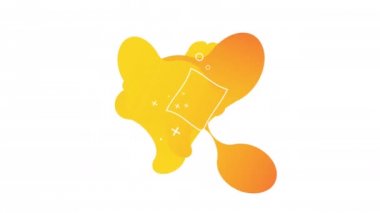 Sıvı renkli sıvı degrade logolar animasyon. Modern Soyut degrade şekiller kompozisyon video. Minimal kapak tasarımı. Fütüristik tasarım. Stok görüntüleri