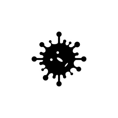 Coronavirus, 2019-NCoV, Covid-19. Vektör konsepti soyut illüstrasyon stop CORONAVIRUS. Virüsün düz ana hatları ve üzerinde dur işareti olan koronavirüs beyaz arka planda izole edilmiş bir şekilde şarkı söylüyor.