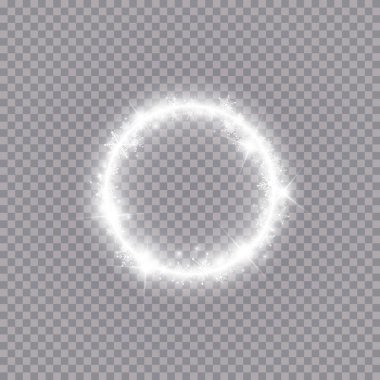 Kış boyunca, saydam arkaplanda yıldızlar, ışıltılar ve kar taneleri olan bir sınır. Kutlama afişi, yeni yıl tebrik kartı, kartpostal veya davetiye vektör ilüstrasyonu