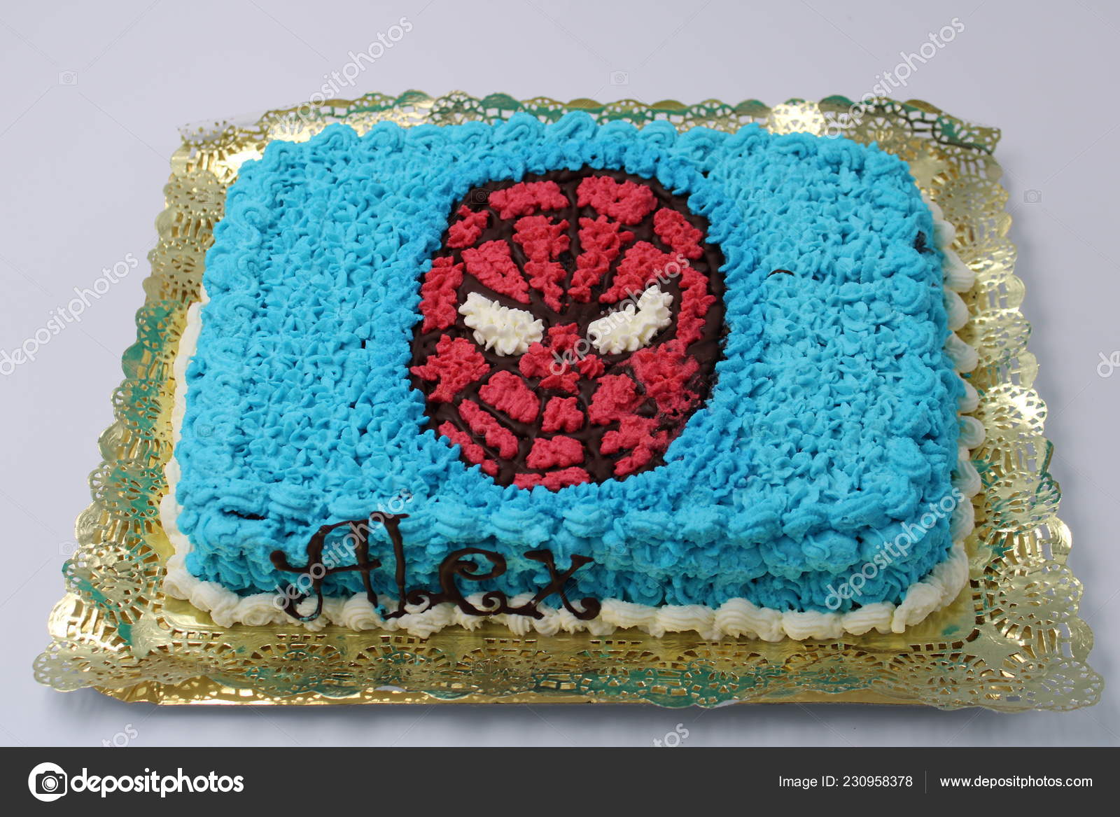 Gateau Pour Anniversaire Avec Creme Dessin Homme Araignee Photo Editoriale C Ghitun Gateau Pour Anniversaire Avec Creme Dessin Homme Araignee Photo Editoriale C Ghitun