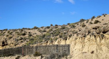 Rocky Dağları İspanya'nın Almeria alanında peyzaj