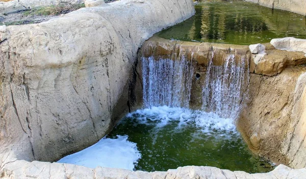 Пейзаж Небольшим Водопадом Горах Альмерии — стоковое фото