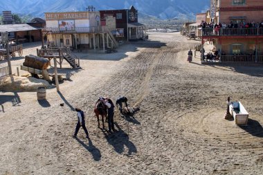 Tabernas Tema Parkı İspanya, Almeria üzerinde 30/12/2018 fotoğraf