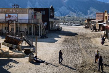 Tabernas Tema Parkı İspanya, Almeria üzerinde 30/12/2018 fotoğraf