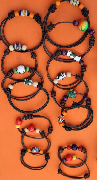 Braided leather bracelet handmade