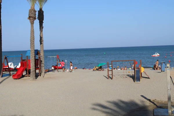 Место отдыха и туризма на пляже в Испании — стоковое фото