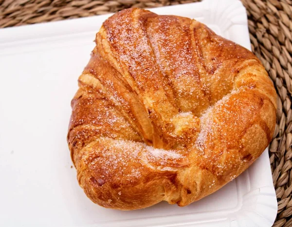 Delicious and fluffy croissant — Stock Photo, Image