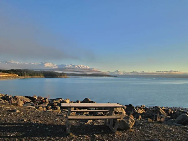 tezgah, lake Tekapo, Yeni Zelanda