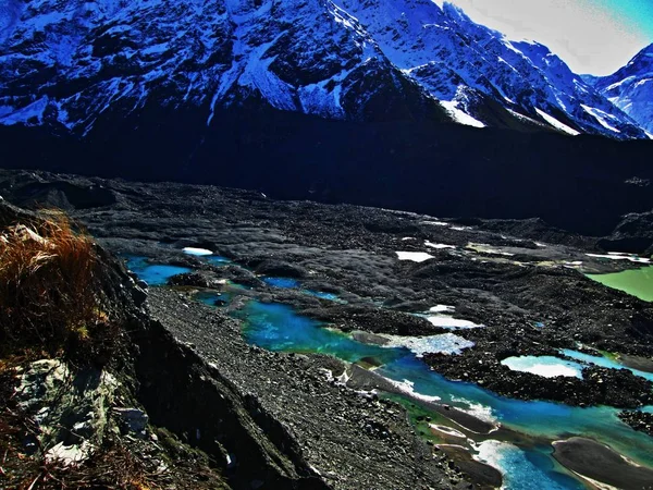 Lagos Glaciares Nova Zelândia — Fotografia de Stock