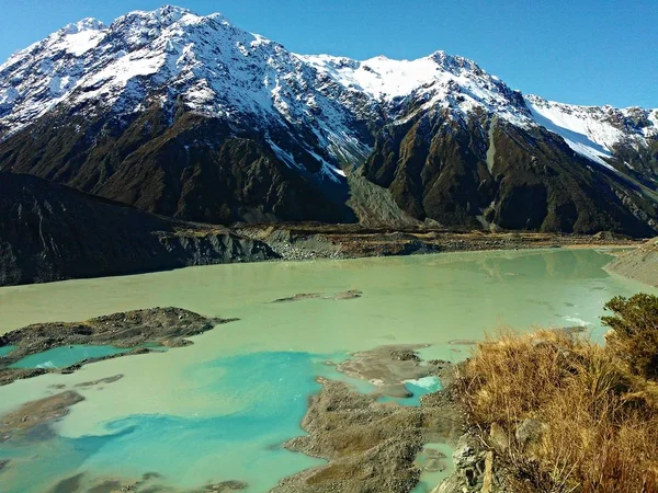 muhteşem göl - south Island - Yeni Zelanda