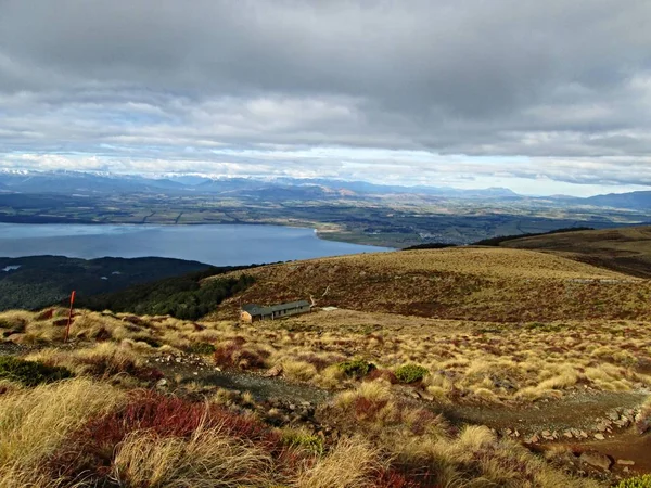 Yeni Zelanda, bakış bulutlu öğleden sonra