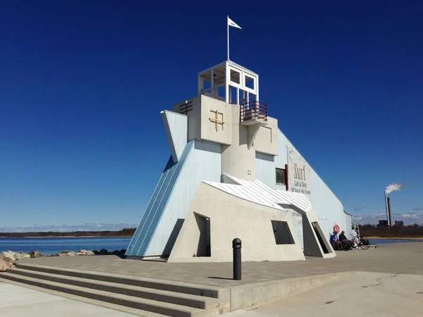 Coastal tower and surf club in Oulu,Finland.