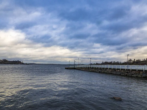 Muelle Madera Helsinki —  Fotos de Stock