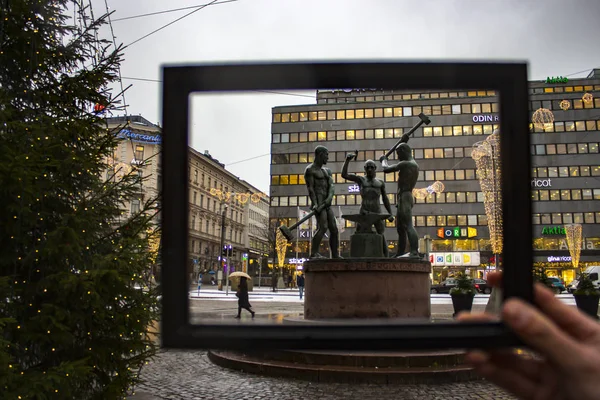 benim fotoğraf çerçevesi içinde sanat heykel.