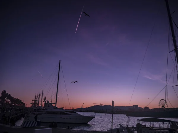 İspanya sahilinde manzara.