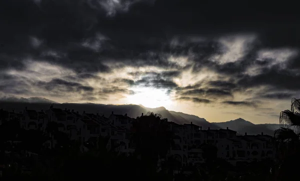 İspanya 'daki dağ manzarası.