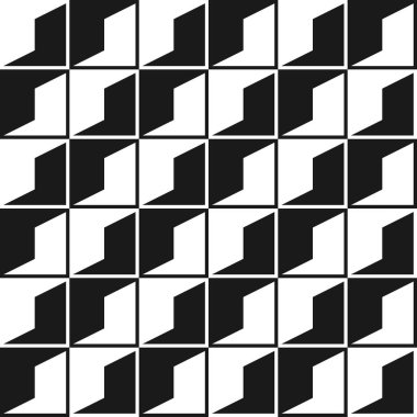 Kusursuz geometrik soyut şablon ile karelerin ayrılmış ızgarası 