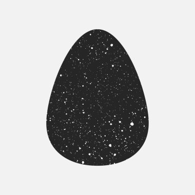 Benekli yumurtanın Grunge simgesi