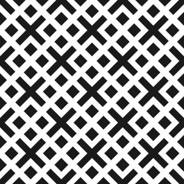 Haç ve kare elementleri ile kusursuz geometrik soyut desen