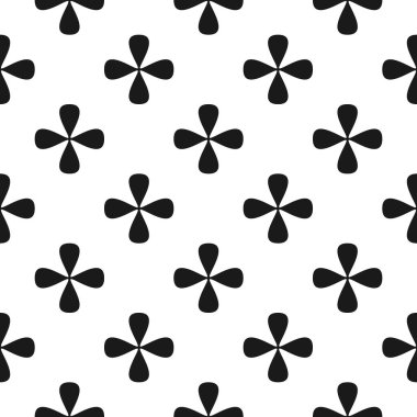 Geometrik haçları olan kusursuz vintage desen