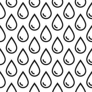 Damlaların simgeleriyle kusursuz desen