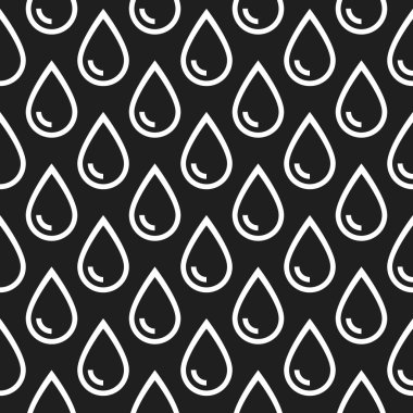 Damlaların simgeleriyle kusursuz desen