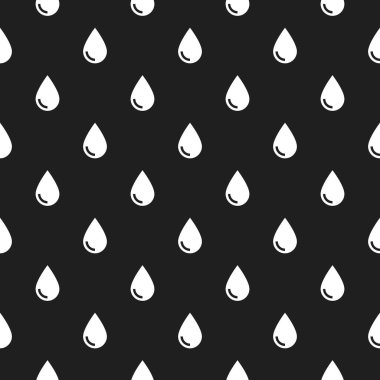 Damlaların simgeleriyle kusursuz desen