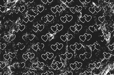 Çift kupa çizgili Grunge deseni. Yatay siyah beyaz arkaplan.